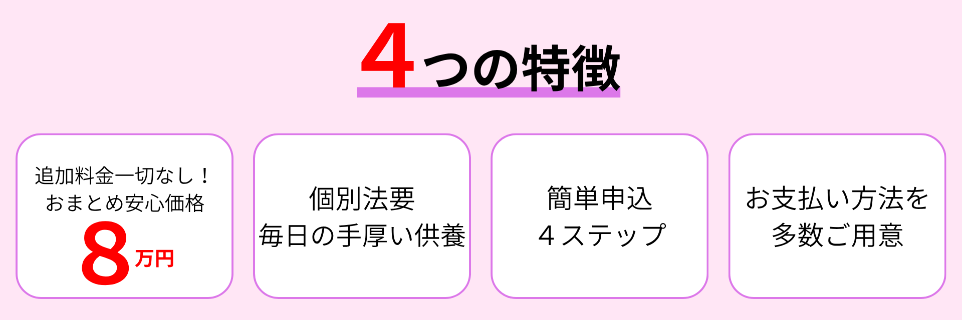 4つの特徴